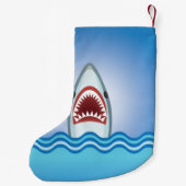 Lustiger Haifisch Kleiner Weihnachtsstrumpf (Rückseite)