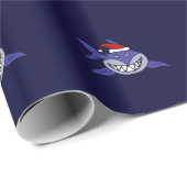 Lustiger Haifisch-tragende Geschenkpapier (Rolleneckpunkt)