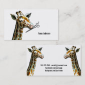 lustiger Hairstylisthaar-Stylist Cosmetologist Visitenkarte (Vorne/Hinten)