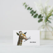 lustiger Hairstylisthaar-Stylist Cosmetologist Visitenkarte (Stehend Vorderseite)