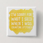 Lustiger Häkelstich Button (Vorderseite)