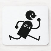 Lustiger Halbmarathon Mousepad (Vorne)
