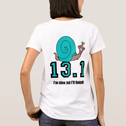 Lustiger Halbmarathon T-Shirt (Rückseite)