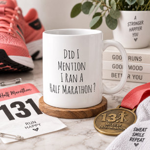 Lustiger Halbmarathonläufer Marathonläufer Laufen Kaffeetasse
