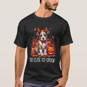 Lustiger Halloween American Bulldog ist zu süß zum T-Shirt