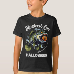 Lustiger Halloween-Angler-Boys Männer Zombie B Fis T-Shirt