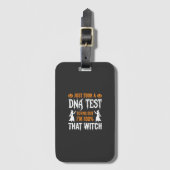 Lustiger Halloween-DNA-Test-Hexen-Grafik Gepäckanhänger (Vorderseite Vertikal)