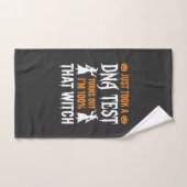 Lustiger Halloween-DNA-Test-Hexen-Grafik Handtuch (Handtuch)