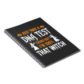 Lustiger Halloween-DNA-Test-Hexen-Grafik Notizblock (Rechte Seite)