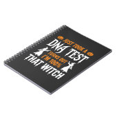 Lustiger Halloween-DNA-Test-Hexen-Grafik Notizblock (Linke Seite)