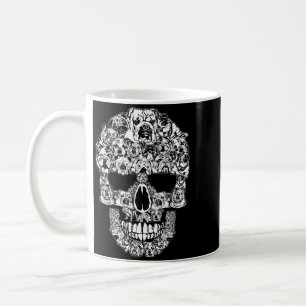 Lustiger Halloween English Bulldog Schädel Hunde L Kaffeetasse