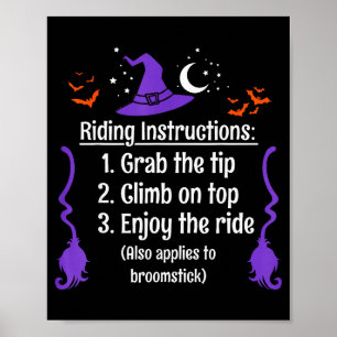 Lustiger Halloween Erwachsener Sarkasmus Humor Hex Poster