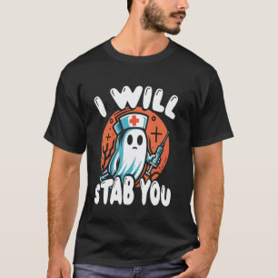 Lustiger Halloween für Frauen Krankenschwester RN  T-Shirt