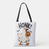 Lustiger Halloween-Gans-Geist Tasche (Rückseite)
