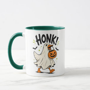 Lustiger Halloween-Gans-Geist Tasse