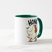 Lustiger Halloween-Gans-Geist Tasse (VorderseiteRechts)