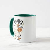 Lustiger Halloween-Gans-Geist Tasse (Vorderseite Links)