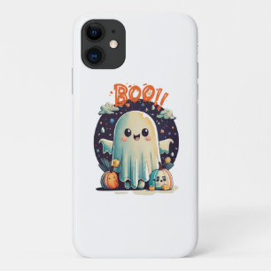Lustiger Halloween-Geist Boo in der Galaxie Case-Mate iPhone Hülle
