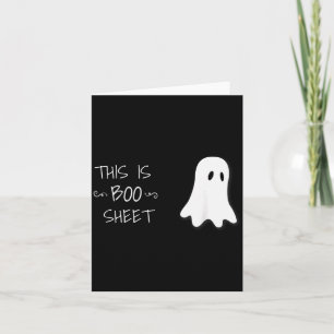 Lustiger Halloween-Geist, das ist Boo-Blatt Karte
