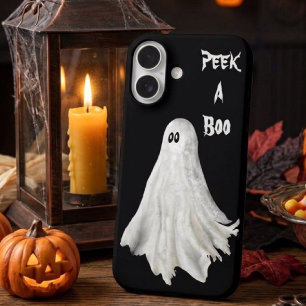 Lustiger Halloween-Geist der Vergangenheit Drawing iPhone 16 Hülle