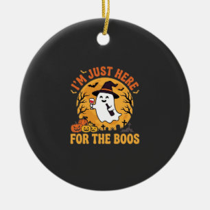 Lustiger Halloween-Geist Ich bin nur wegen der Buh Keramik Ornament
