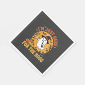 Lustiger Halloween-Geist Ich bin nur wegen der Buh Serviette (Ecke)
