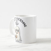 Lustiger Halloween-Geist-Kaffeebecher – "Geistert Kaffeetasse (Vorderseite Links)