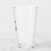 Lustiger Halloween-Hexen-Zitat-Spruch Sieh dir an, Glas (Links)