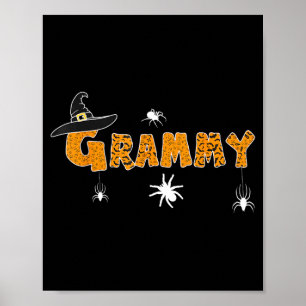Lustiger Halloween Hexenhut Boo Shirt Gruseliger G Poster