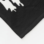 Lustiger Halloween-Hund Fleecedecke (Ecke)