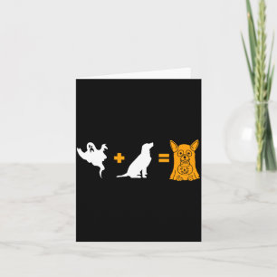 Lustiger Halloween-Hund-Geist - Halloween-Hund Karte