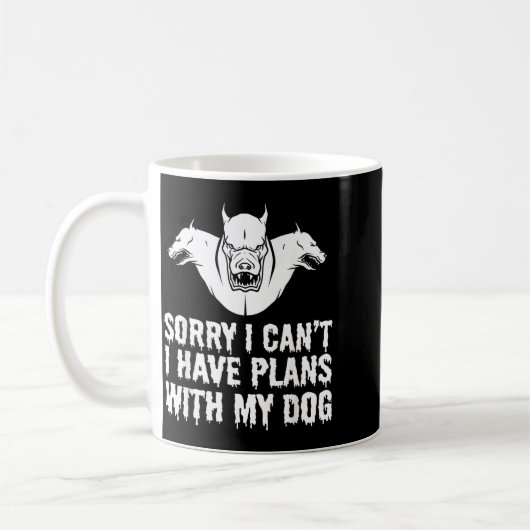 Lustiger Halloween-Hund Kaffeetasse (Links)