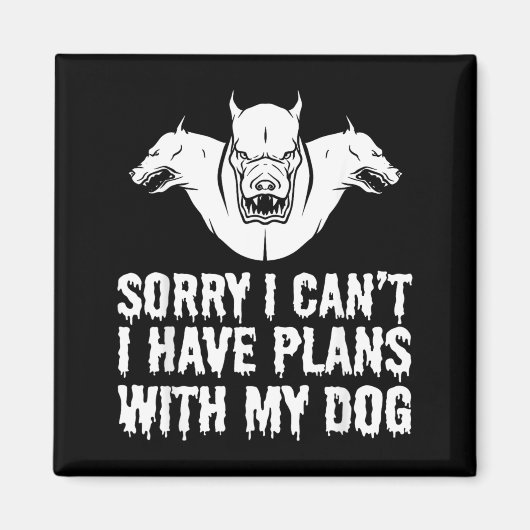 Lustiger Halloween-Hund Magnet (Vorne)