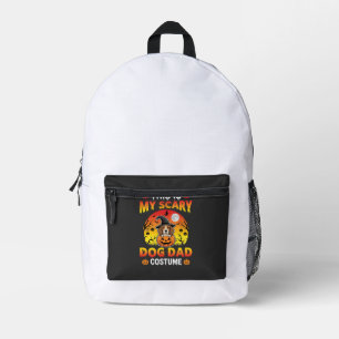 Lustiger Halloween-Hunde-Vater-Kostüm Hexe Beagle Bedruckter Rucksack