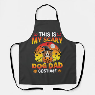 Lustiger Halloween-Hunde-Vater-Kostüm Hexe Beagle Schürze