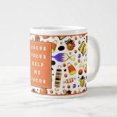Lustiger Halloween-Kaffee Jumbo-Tasse (Vorderseite Rechts)