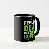 Lustiger Halloween-Kaffeebecher Tasse (VorderseiteRechts)