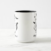 Lustiger Halloween-Katzenbecher, Lustiger unheimli Tasse (Zentrum)