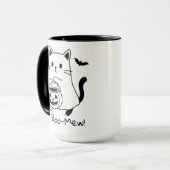Lustiger Halloween-Katzenbecher, Lustiger unheimli Tasse (Vorderseite Links)