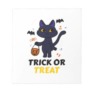 lustiger Halloween-Katzenkostüm Halloween-Geschenk Notizblock