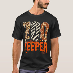 Lustiger Halloween-Kostüm für Tierpfleger Zoo Tier T-Shirt