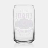 Lustiger Halloween-Kürbis-Glas Dosenglas (Rückseite)