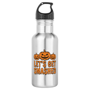 Lustiger Halloween Lasst Uns Zerschmettert Kürbis Edelstahlflasche