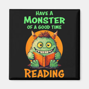 Lustiger Halloween-Lehrer-Bibliothekar-Monster-Les Magnet