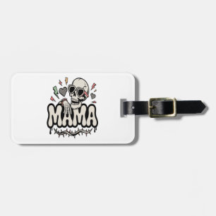Lustiger Halloween Mama Cooler Totenkopf Gepäckanhänger