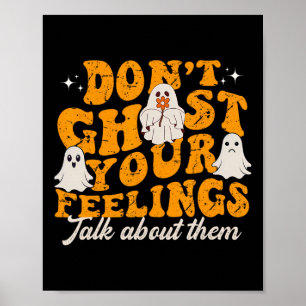 Lustiger Halloween-Mental-Gesundheit-Termin Nicht Poster