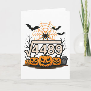 Lustiger Halloween Quadratwurzel 4489 67 Meme Math Karte