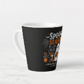 Lustiger Halloween-Schwarzer-Katze-und-Geist-Kaffe Milchtasse (Linke Ecke)