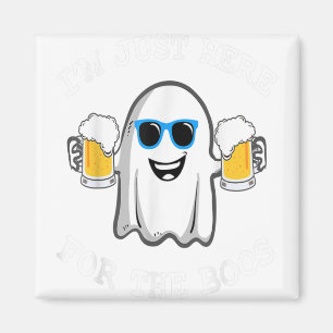 Lustiger Halloween-Shirt Ich bin nur wegen der Buh Magnet