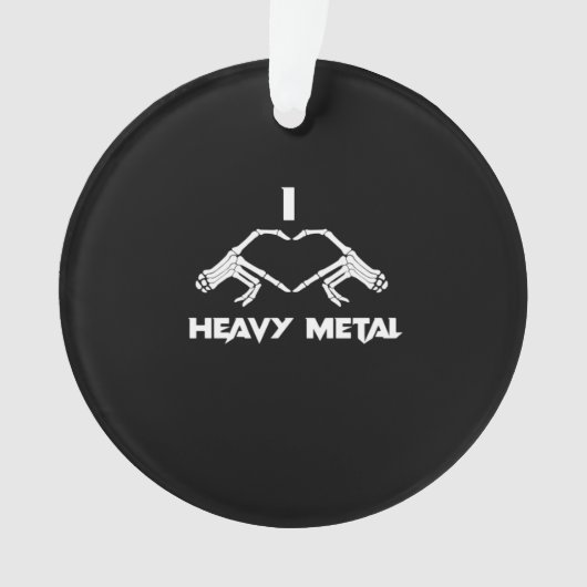 Lustiger Halloween-Skelett-Herz-Hände Klassiker Ornament (Vorderseite)